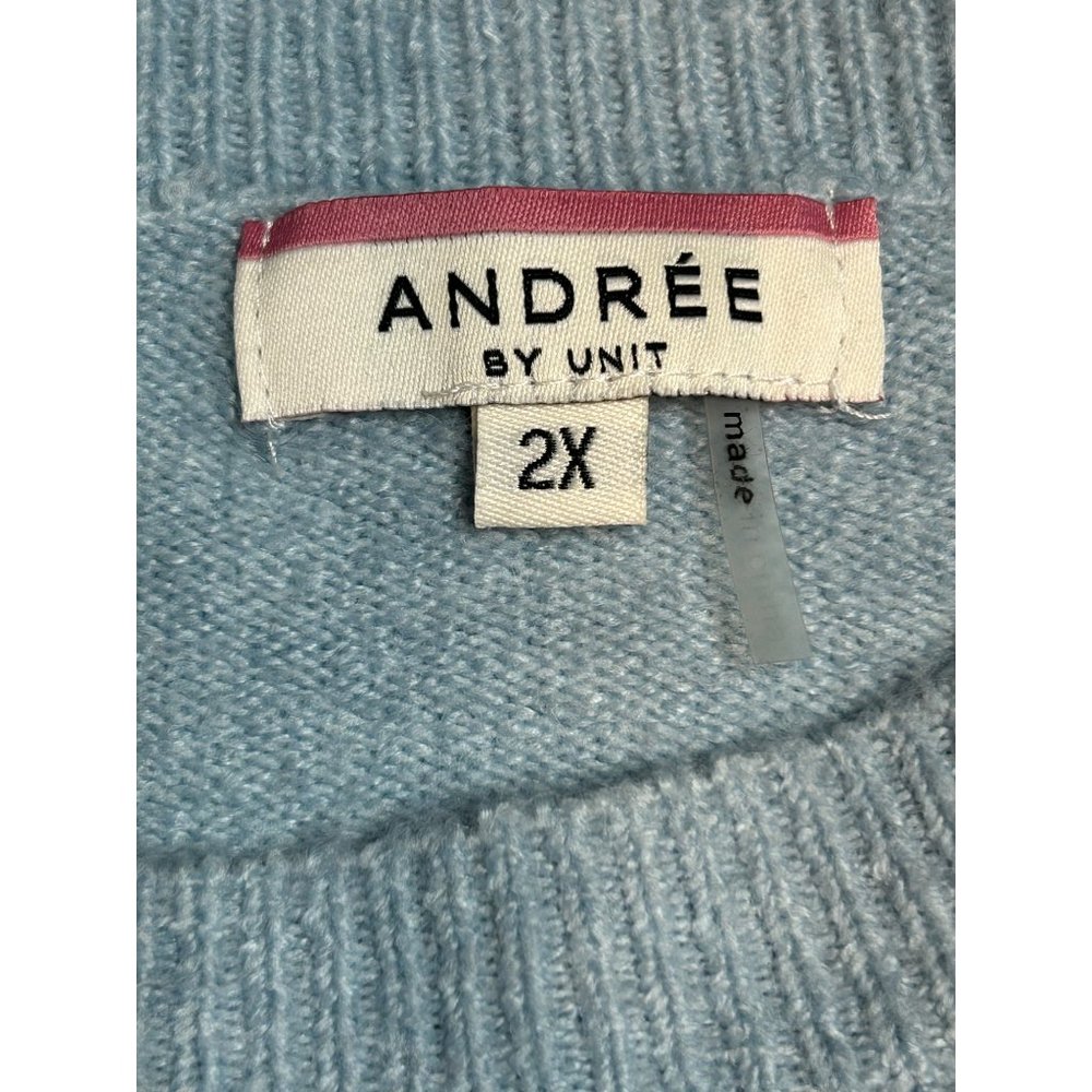 Andree By Unit Plus Size 2x Color Block Long Slee… - image 4